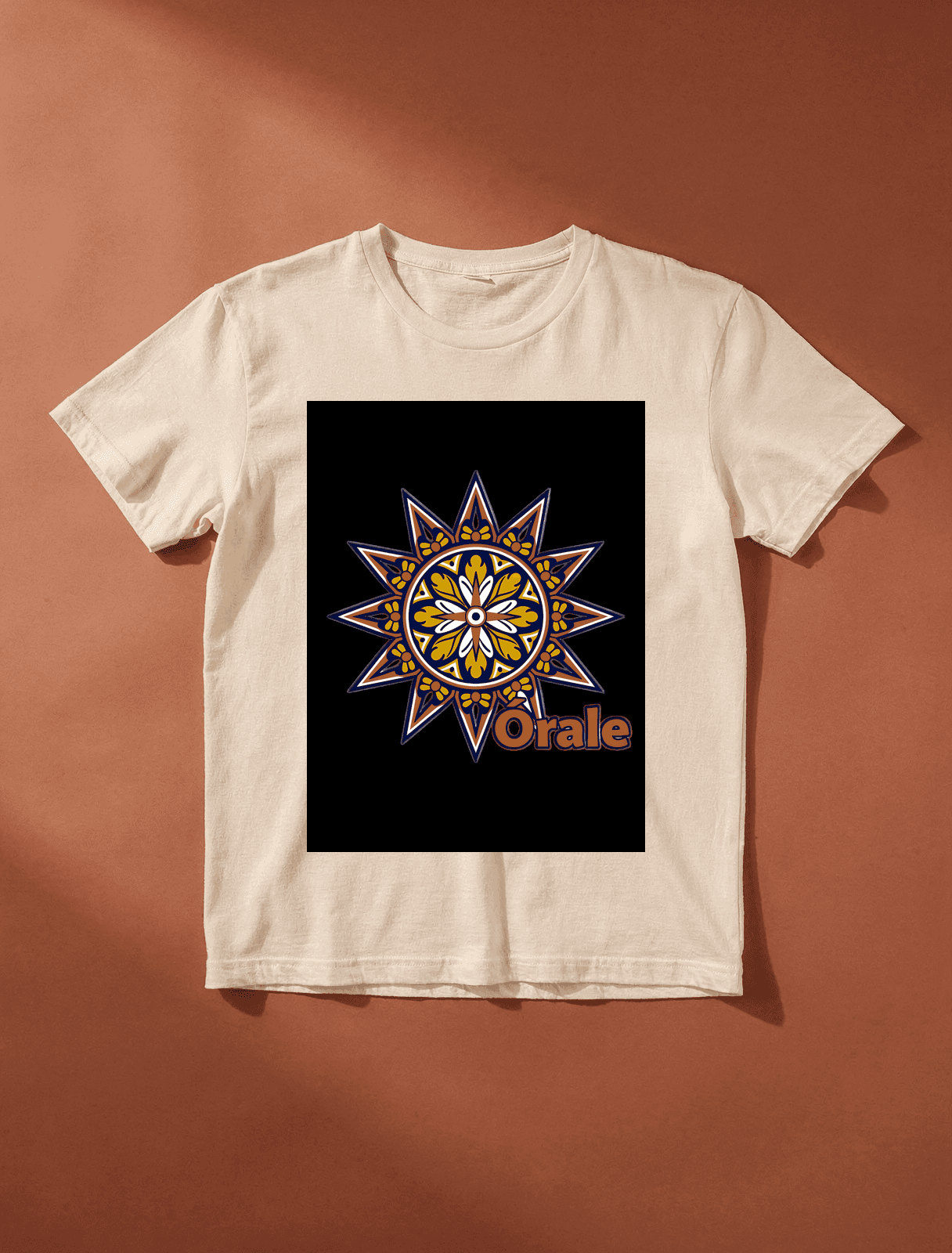 Sol de talavera con remate Órale.